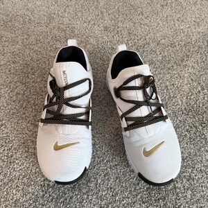 Nike Metcon 7 Training Shoes – White/Gold – Women’s Size 8